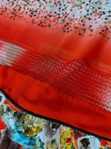 Elegant Ethnic saree with stiched blouse