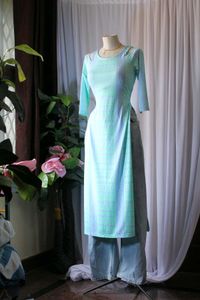 Elegant Blue &amp; Green Maxi
