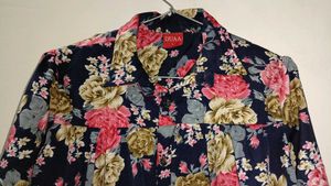 Floral Print Long Sleeve Top