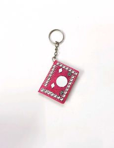 Handicraft Decorated Mini Diary Keychain