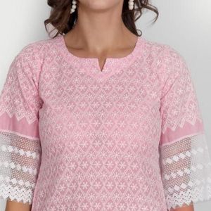 Pink Lace Top