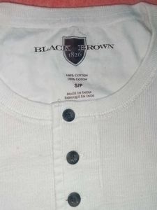 White Henley Shirt For Men&#39;s