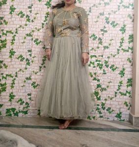 Beautiful Gown English Colour Amazing Sequence Wor