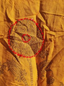 Ortange Embroidery &amp; Printed Kurta Women