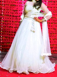Sky Blue Wedding Lehenga