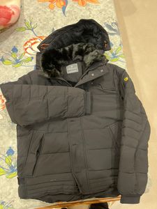Woodland Black Puffer Jacket