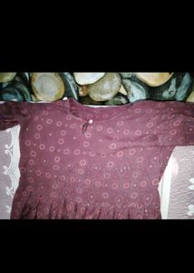 cords set Maroon Dress with Subtle Details