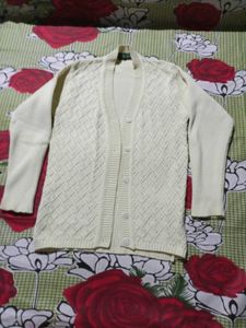 Classic Cream Cardigan used