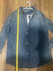 Zara Over Denim Shirt Dress