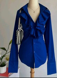 Ralph Lauren Extreme Slim Fit SHIRT WITH Ruffles