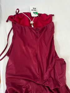 Newme Burgundy Stunning Dress