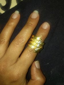 Too Shiny Spiral Finger Golden Ring