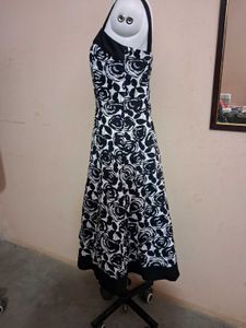 Black And White Floral Dress