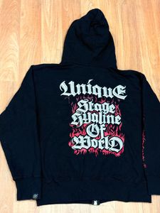 Black 'Stage Crew' Zip-Up Hoodie