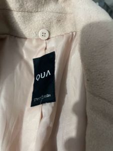 Cute And Elegant Long Coat In Nude Colour