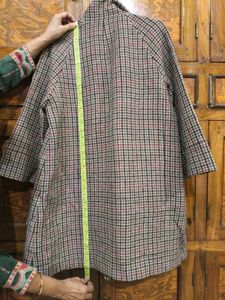 Vintage Plaid Overcoat
