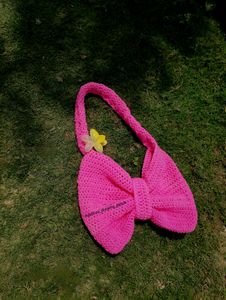 Crochet Bow Bag 🩷🎀