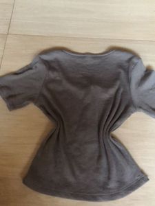 Grey Ribber SSS Cute Top