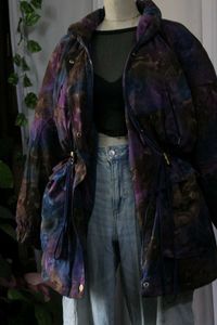 Vintage Adidas Tie-Dye Puffer Jacket