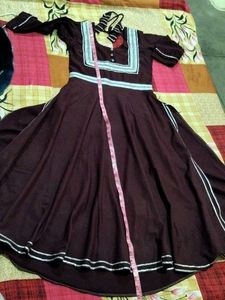 Elegant Burgundy Abaya Set