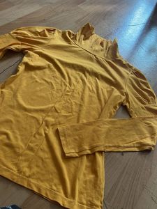 Cute Sleeve Turtle Neck Cotton Top/tshirt