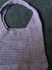 Crochet Lavender Handbag