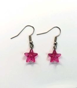 ✨💗 Handmade Pink Star Earrings⭐
