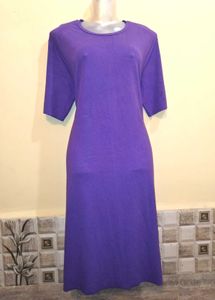 Size Large🎁Buy 2 Get 1 Free 🎁Purple Midi Dress