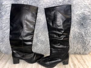 premium leather knee high boots