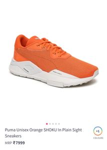 Puma Orange SHOKU Sneakers