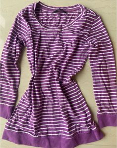 Striped tshirt elbow length sleeves