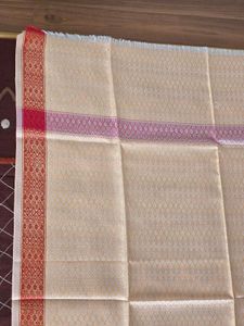 Peach coloured Cotton Shawl