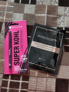 Myglamm Kohl Kajal & Sheet Mask Combo