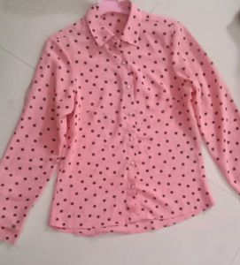 Pink Polka Dot Shirt