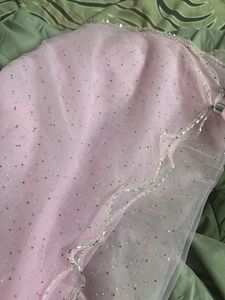 Pink Embellished Dupatta