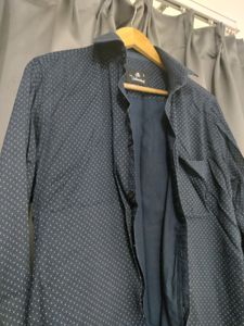 Nevy Blue Dotted Shirt