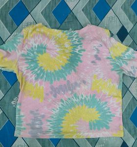 Pastel Tie-Dye Crop Top