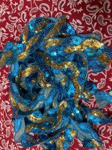 Blue And Gold Lace