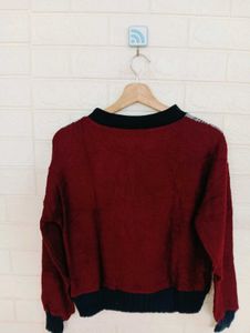 Plaid Colorblock Sweater