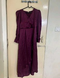 Women Satin Long Dress