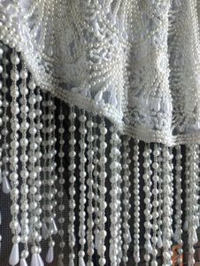 Pearl Embellished Poncho Cape