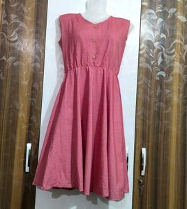 Pink Sleeveless Dress