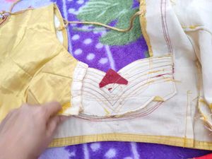 Embroidered Golden Maroon Blouse