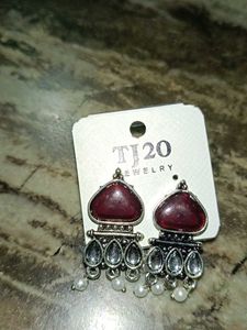 4 Set Of Oxidised Earrings