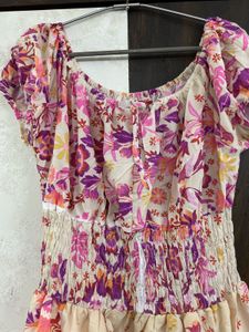 Floral Smocked Maxi