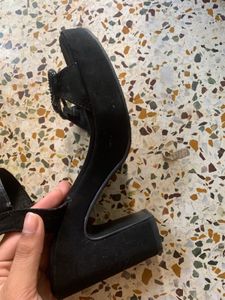 Metro Black Platform Heels
