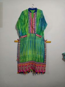 It&#39;s Narrow Cut Kurti With Fully Gher,