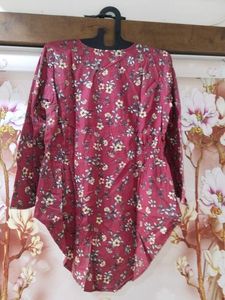 Floral Print Button-Down Top