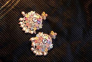 Colorful Kundan Earrings