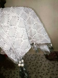 Grey Chikankari Kurti And Duppata Combo